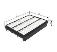 Air filter Filter Insert F 026 400 225 BOSCH for TOYOTA LAND CRUISER PRADO