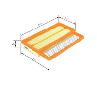 Air filter Filter Insert F 026 400 466 BOSCH for ABARTH 500 / 595 / 695