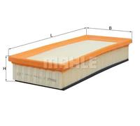 MAHLE LX1026 Air Filter Insert 308mm Length 55.3mm Height Fits Alfa Romeo 147 GT