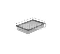 Air filter Filter Insert LX 1044 KNECHT for PEUGEOT CITROËN