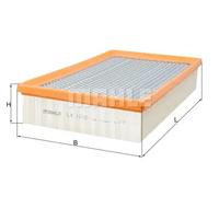 Knecht Air Filter LX 1212 – 13717514832 – for BMW 3‑Series E90/E91/E92/E93