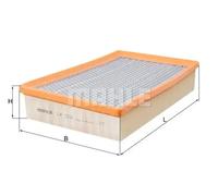 Air Filter fits BMW 750 E65 4.8 05 to 08 N62B48B Mahle 13717526008 7526008 New