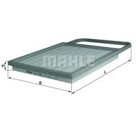 MAHLE Air Filter LX1475