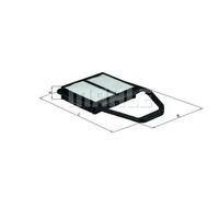 Mahle Original Air Filter LX1562 - fits HONDA FR-V BE1 1.7 (2004) D17A2 - 17220PLD000/17220PLDY00