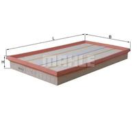 MAHLE LX 1573 - Air Filter Car - Engine