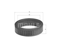 Air Filter LX158 Mahle 0003897993 0003936634 3897993 3936634 1780187702 77719453