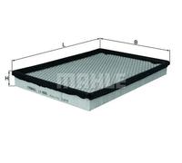 Air filter KNECHT LX 1636 for CHRYSLER DODGE