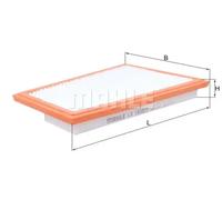 Air filter Filter Insert LX 1850/2 MAHLE for MERCEDES-BENZ G-CLASS R-CLASS CLK