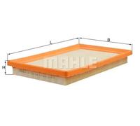 Mahle Original Air Filter LX1896 - 271mm Length, 32.1mm Height - Fits Hyundai Amica/Atoz