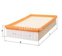 Air Filter fits LAND ROVER FREELANDER L359 3.2 06 to 14 B6324S Mahle LR000920