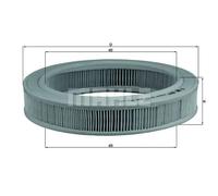 MAHLE LX203 Air Filter Insert 272mm Outer ⌀ Fits Bedford Opel Ranger Vauxhall