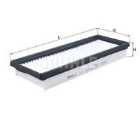 MAHLE ORIGINAL LX 2034 Air filter