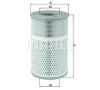 Air filter Filter Insert LX 2079 MAHLE for SAAB 9-5 9-5 Estate
