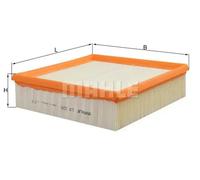 Air filter Filter Insert LX 220 KNECHT for AUDI VW VOLVO SEAT PORSCHE JAGUAR