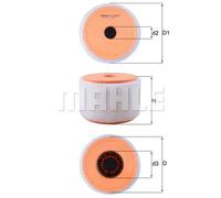 Genuine Mahle Engine Air Filter Insert - LX2607/2