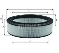 MAHLE LX2844 Air Filter Insert 296mm Length 91mm Height Fits Dacia Renault