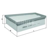 Mahle Air Filter Insert OEM Quality Replacement (Engine Intake) LX 3014