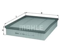 Air filter Filter Insert LX 3138 KNECHT for VW AMAROK AMAROK Platform/Chassis