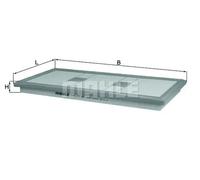 Air Filter fits MERCEDES SLK350 R172 3.5 2011 on M276.956 Mahle 2760940004 New