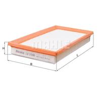 MAHLE LX3148 Air Filter Insert 269mm Length Fits Alfa Romeo Chrysler Fiat Lancia