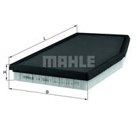 Mahle Original Air Filter LX566/1 - Fits Porsche Boxster 986 2.5 (1996-1999) - 242x32.3 mm