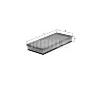 Air filter Filter Insert LX 596 KNECHT for VOLVO S40 I V40 Estate