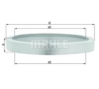 Air filter Filter Insert LX 61 MAHLE for MERCEDES-BENZ 190 124 Saloon 124 Coupe