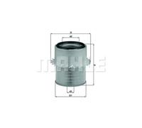 Air Filter fits MITSUBISHI L200 2.5D 86 to 07 Mahle MD620563 MR239466 MR323949