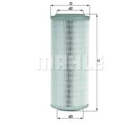 MAHLE LX 855 - Air Filter Car - Engine