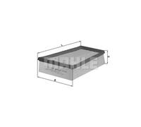 Air filter Filter Insert LX 957/3 KNECHT for RENAULT NISSAN