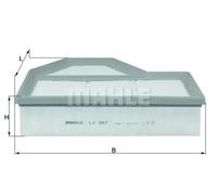 MAHLE Air Filter - LX987