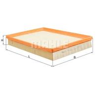 Air filter Filter Insert LX 999 KNECHT for OPEL FIAT