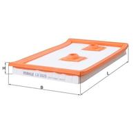 Air Filter LX3525 Mahle 04E129611AK 04E129620