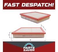 Air Filter fits BMW 116D F40 1.5D 2019 on B37C15A Mahle 13718692202 13717619267