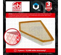 Air Filter fits BMW 118D 2.0D 04 to 13 13717797465 Febi Top Quality Guaranteed