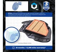 X5 Front Left Air Filter Fits BMW 13 71 7 577 458 Blue Print ADB112213
