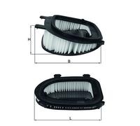 Air Filter fits BMW X3 F25 3.0D 11 to 17 N57D30A Mahle 13717811026 7811026 New
