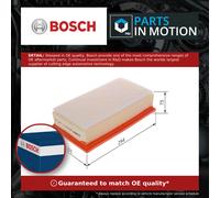 Bosch S0433 Car Air Filter - Separates Particles from the Air Intake - Moisture-resistant plus High Tensile Strength