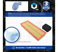 Air Filter fits VAUXHALL CROSSLAND X 1.2 2017 on Blue Print 003639109 3639109