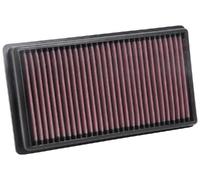 K&N Replacement air filter compatible with Citroën C4 Picasso/C5 aircross/Jumpy/Spacetourer & Peugeot 308/3008/508/5008/Expert/Traveller & Toyota ProAce 2.0 Diesel 2015- (33-3122), Red