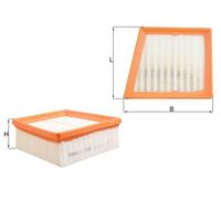 Air Filter fits FORD B-MAX EcoBoost, TDCi 2012 on Mahle 1516725 1539671 1554579