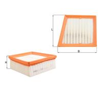 Air Filter Fits Ford B-Max Van Ecosport Fiesta Saloon 6 Van 5 Van Mahle LX 2633
