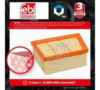Air Filter fits FORD ECOSPORT TDCi 1.5D 2015 on XUJH 2066235 GN159601AA Febi New