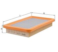 Air Filter Fits Ford Mazda Probe 626 / Cronos / MS6 626 MX-5 MX-6 MAHLE LX 542