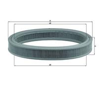 MAHLE LX332 Air Filter Insert 289.5mm ⌀ Fits Ford Escort Fiesta Courier Orion