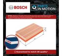 Genuine BOSCH Air Filter for Jaguar XK8 4.0 Litre Petrol May 1996 to May 1999