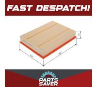 Air filter Filter Insert F 026 400 099 BOSCH for LAND ROVER DISCOVERY IV