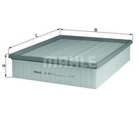 AIR FILTER FITS: MERCEDES-BENZ SPRINTER 2-T BUS 208 D /212 D /214 902.071 902