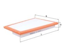 Air Filter fits MERCEDES E280 3.0D Right 05 to 09 Mahle 6420940204 6420940404
