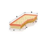 AIR FILTER FITS: PORSCHE 911 3.4 CARRERA/3.4 CARRERA 4/3.6 CARRERA/3.6 CARRER
